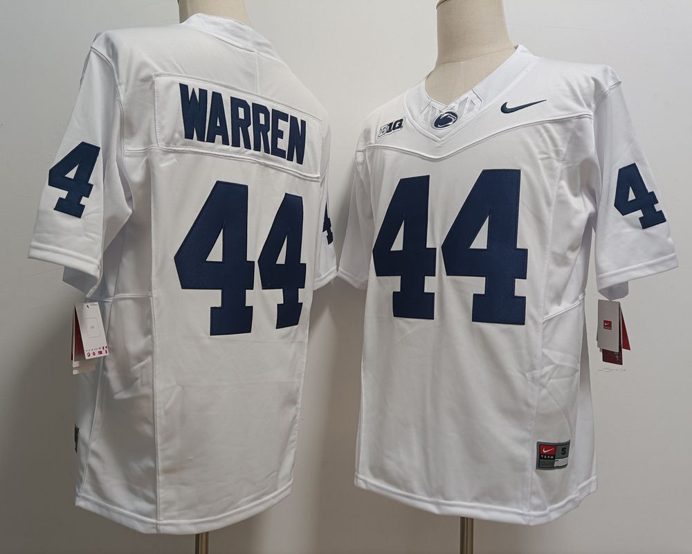 Men Penn State Natty Lions #44 Warren White Nike 2025 NCAA Jersey->ncaa teams->NCAA Jersey